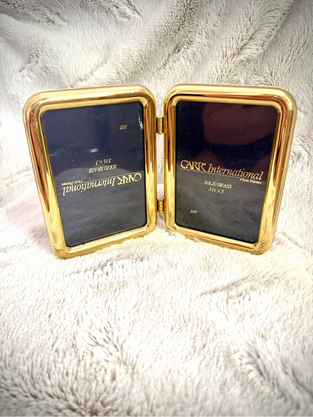 Carr International Gold Double Hinged Picture Frame - Gold